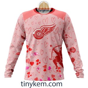 Detroit Red Wings Valentine Hoodie Tshirt Sweatshirt2B4 zFVRb