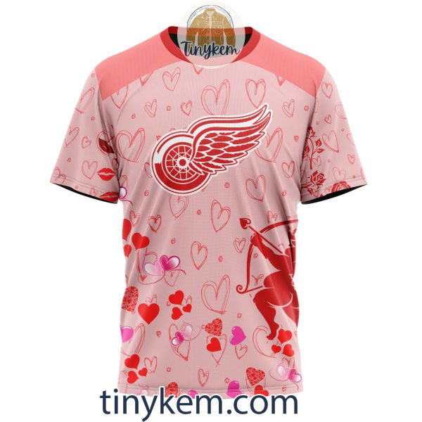 Detroit Red Wings Valentine Customized Hoodie, Tshirt, Sweatshirt