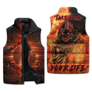 Disturbed Puffer Sleeveless Jacket: Take Back Your Life