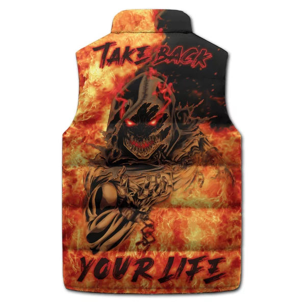 Disturbed Puffer Sleeveless Jacket: Take Back Your Life