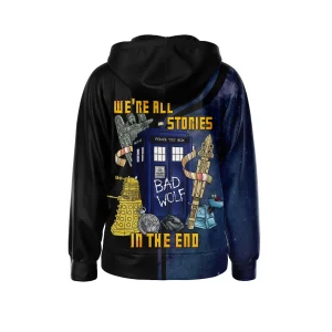 Doctor Who Zipper Hoodie Were All Stories In The End2B3 du5Bv