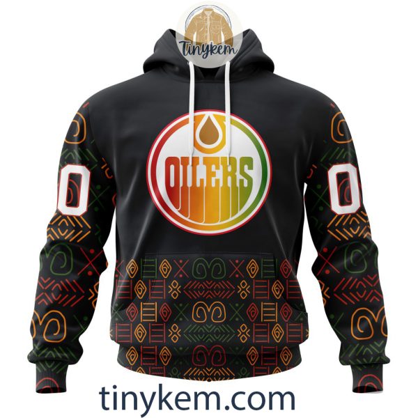 Edmonton Oilers Black History Month Customized Hoodie, Tshirt, Sweatshirt