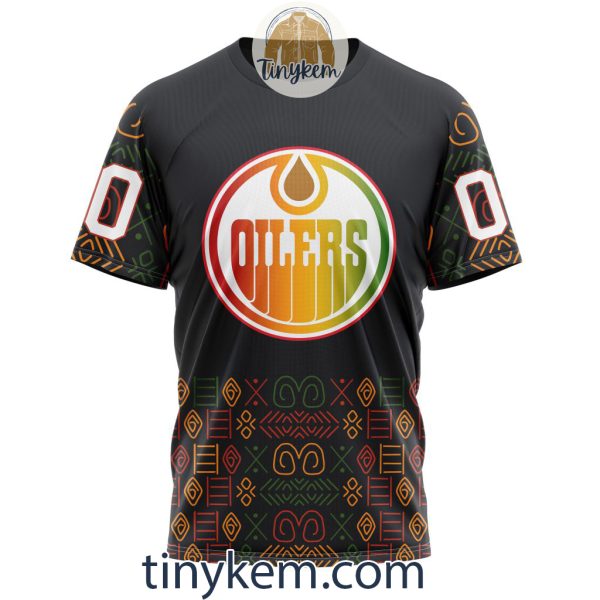 Edmonton Oilers Black History Month Customized Hoodie, Tshirt, Sweatshirt