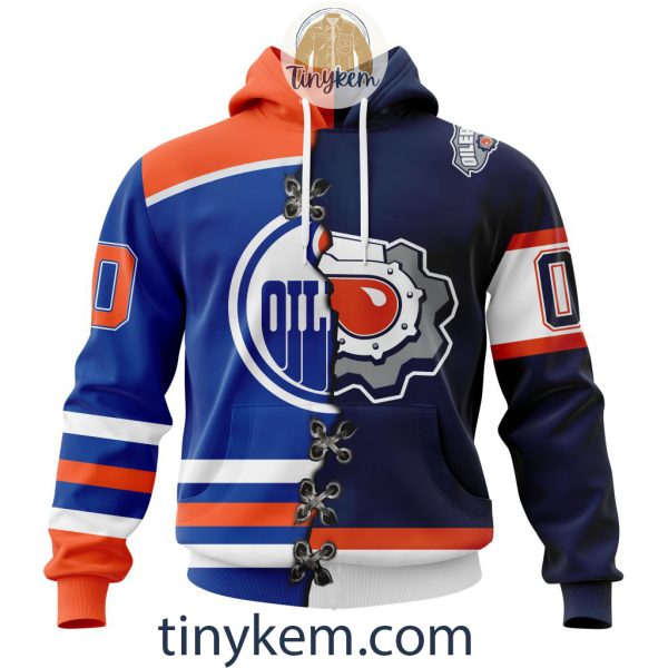 Edmonton Oilers Home Mix Reverse Retro Jersey Customized Hoodie, Tshirt, Sweatshirt