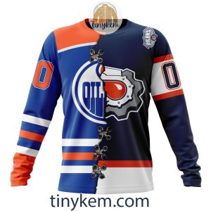 Edmonton Oilers Home Mix Reverse Retro Jersey Customized Hoodie Tshirt Sweatshirt2B4 1S6Ky