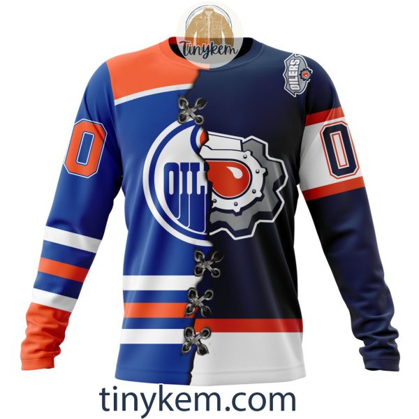 Edmonton Oilers Home Mix Reverse Retro Jersey Customized Hoodie, Tshirt, Sweatshirt
