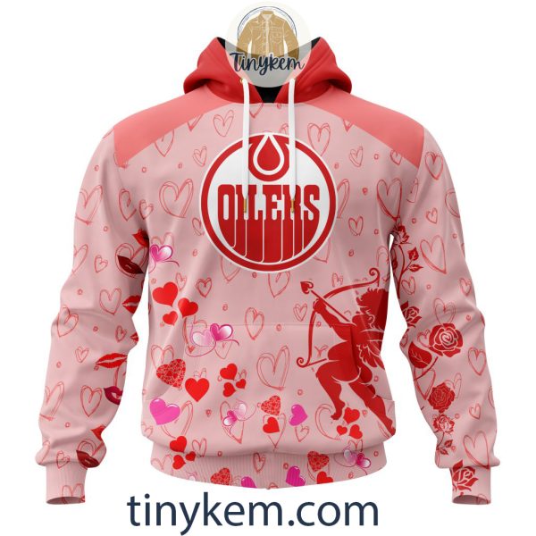 Edmonton Oilers Valentine Customized Hoodie, Tshirt, Sweatshirt