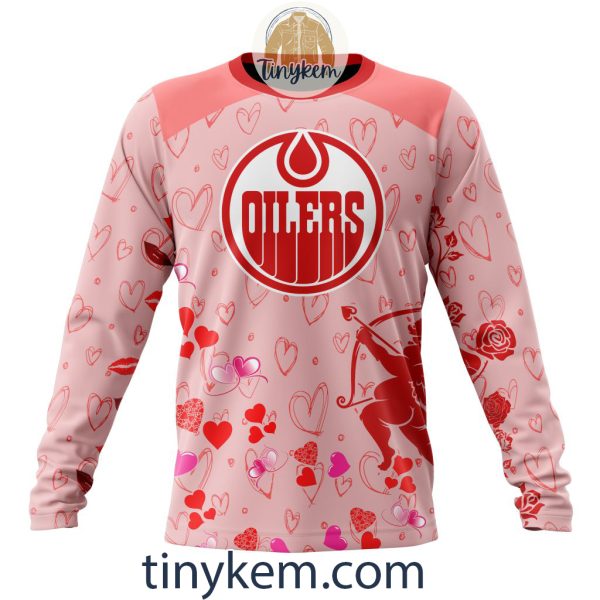 Edmonton Oilers Valentine Customized Hoodie, Tshirt, Sweatshirt