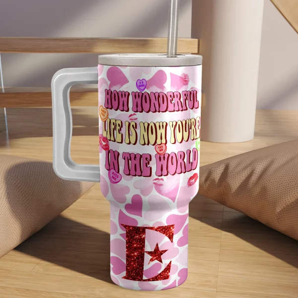 Elton John Valentine Customized 40 Oz Tumbler