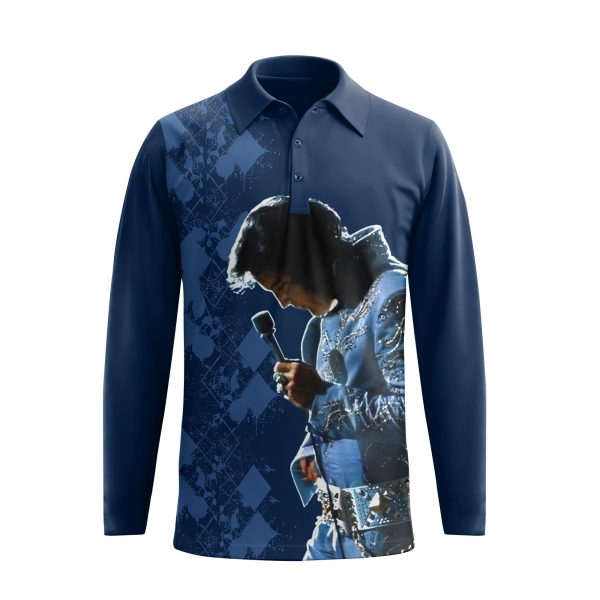 Elvis Presley Long Sleeve Polo Shirt