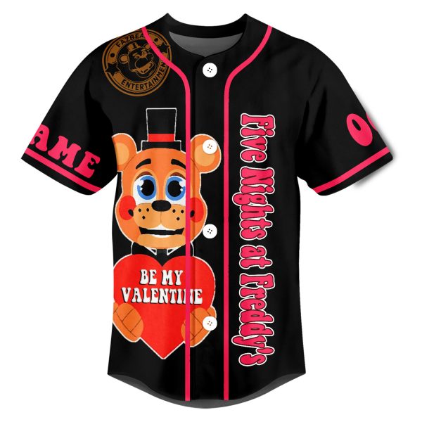 Five Nights at Freddy’s Valentine Customized Baseball Jersey