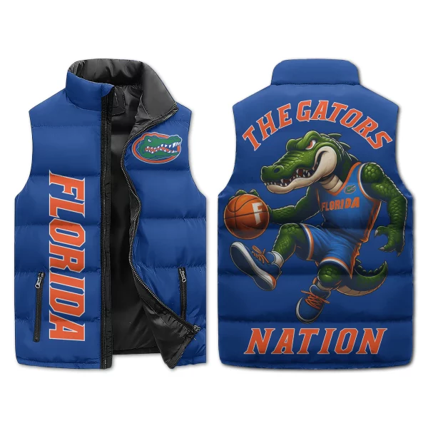 Florida Basketball Puffer Sleeveless Jacket: The Gators Nation