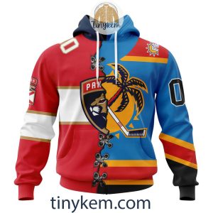 Florida Panthers With Special Northern Light Design 3D Hoodie, Tshirt