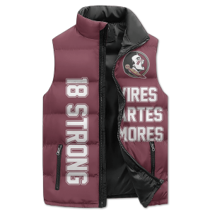 Florida State Seminoles Puffer Sleeveless Jacket 18 Strong Vires Artes Mores2B2 8qM1S