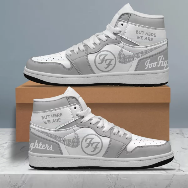 Foo Fighters Custom Air Jordan 1 High Top Shoes