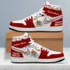 Foo Fighters Red Flowers Air Jordan 1 High Top Shoes