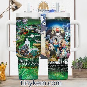 Ghibli 39th Anniversary Customized 40Oz Tumbler: Totoro, Spirit Away