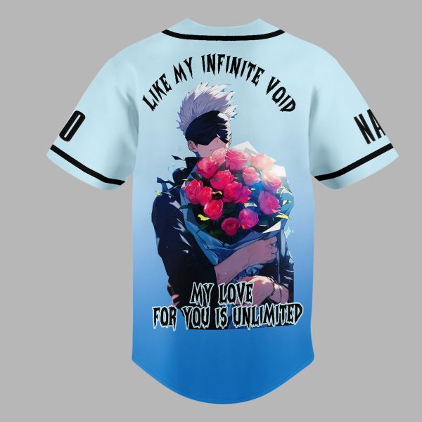 Gojo Satoru Customized Baseball Jersey: Be My Valentine