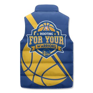 Golden State Warriors Puffer Sleeveless Jacket Rooting For Your Warriors2B3 xFxxi