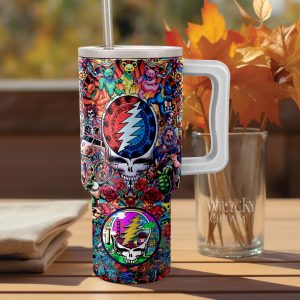 Grateful Dead Hippie 40 Oz Tumbler2B2 fUm3m