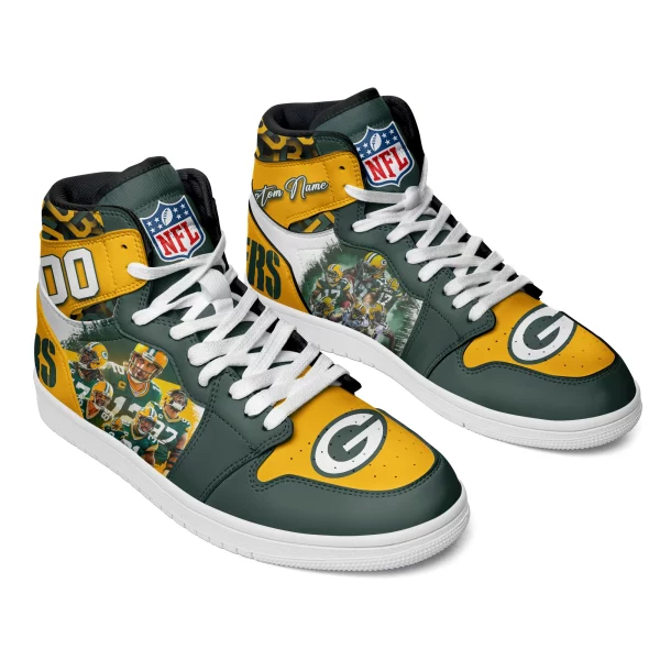 Green Bay Packers Air Jordan 1 Customized Shoes