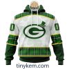 Detroit Lions Shamrock Customized Hoodie, Tshirt: Gift For St Patrick Day 2024