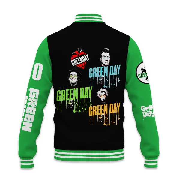 Green Day Customized Baseball Jacket
