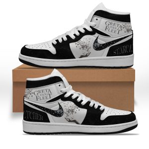 Greta van Fleet Custom Air Jordan 1 High Top Shoes2B3 LrMCh