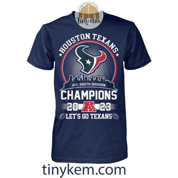 Houston Texans AFC South Champions 2023 Two Sides Printed Shirt