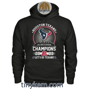 Houston Texans AFC South Champions 2023 Two Sides Printed Shirt2B4 HOER2