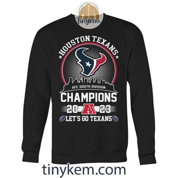 Houston Texans AFC South Champions 2023 Two Sides Printed Shirt