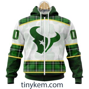 Houston Texans Shamrock Customized Hoodie2C Tshirt Gift For St Patrick Day 20242B2 oaeOl
