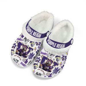 Huskies Purple Reign Fleece Clogs