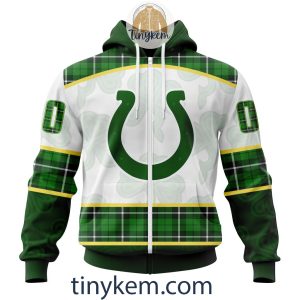 Indianapolis Colts Shamrock Customized Hoodie, Tshirt: Gift For St Patrick Day 2024