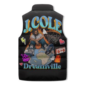 J.Cole Dreamville Puffer Sleeveless Jacket2B3 jESes