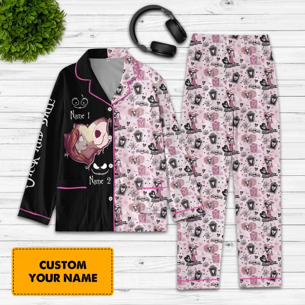 Jack And Sally Valentine Pajamas Set