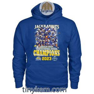 Jackrabbits Back to Back Champions FCS 2023 Shirt2B2 sABon