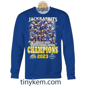 Jackrabbits Back to Back Champions FCS 2023 Shirt2B3 bvQM2