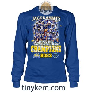 Jackrabbits Back to Back Champions FCS 2023 Shirt2B4 5FEXB