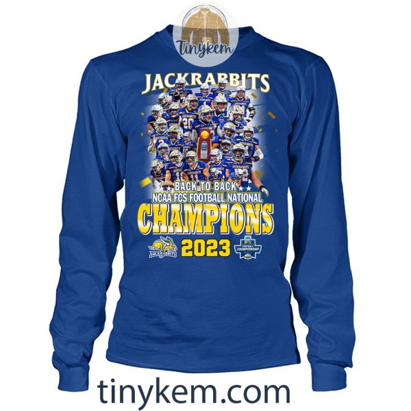 Jackrabbits Back to Back Champions FCS 2023 Shirt