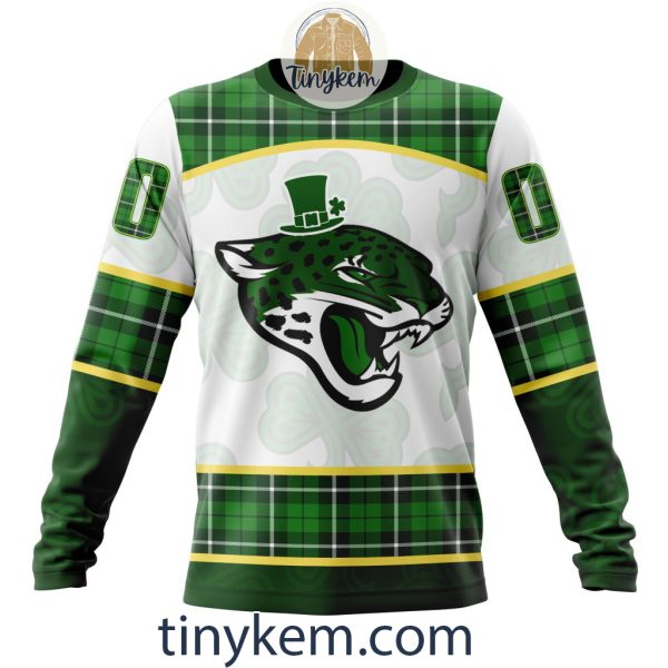 Jacksonville Jaguars Shamrock Customized Hoodie, Tshirt: Gift For St Patrick Day 2024