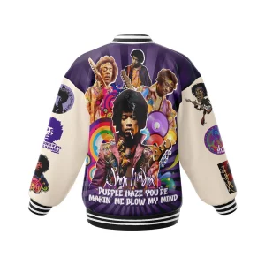 Jimi Hendrix Purple Haze Baseball Jacket2B2 j9ihW