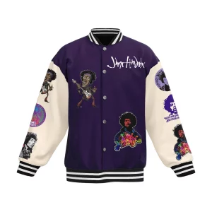 Jimi Hendrix Purple Haze Baseball Jacket2B3 qDCYS