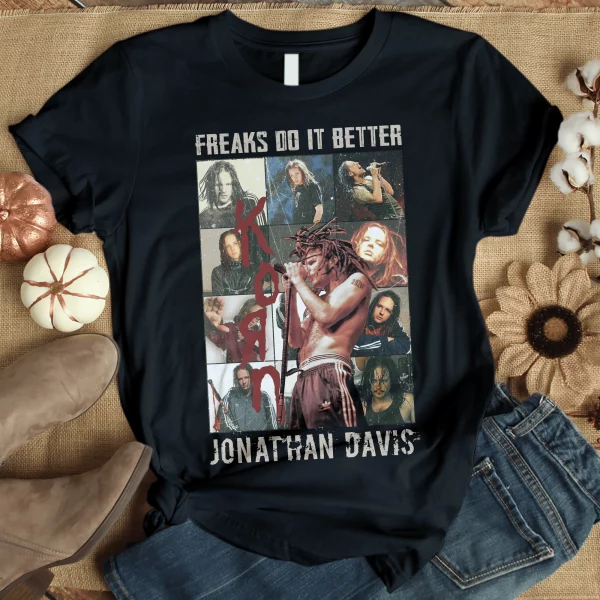 Jonathan Davis Korn With Eras Tour Style Tshirt