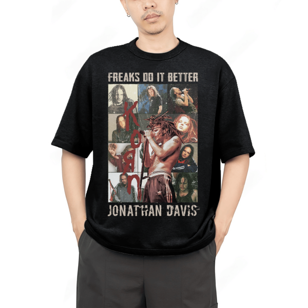 Jonathan Davis Korn With Eras Tour Style Tshirt