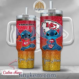 KC Chiefs Stitch Customized 40 Oz Tumbler