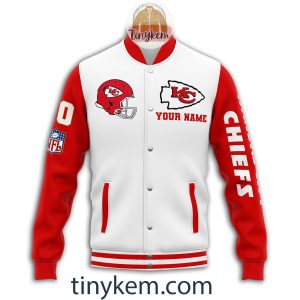 Kansas City Chiefs Customized Baseball Jacket Red And White2B2 ME3GU