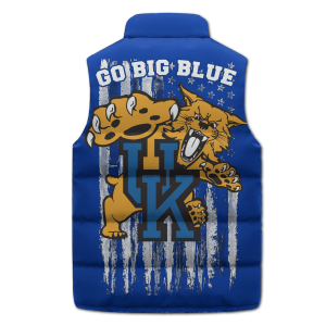 Kentucky Wildcats Puffer Sleeveless Jacket Go Big Blue2B5 2IayB