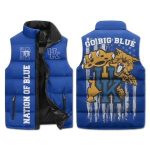 Kentucky Wildcats Puffer Sleeveless Jacket Go Big Blue2B6 w3ZOw