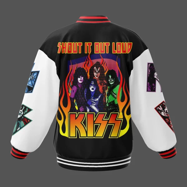 Kiss Baseball Jacket: Shout It Out Loud